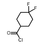 结构式 CAS# 376348-75-3, 4,4-二氟环己烷羰基氯化物