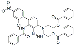CAS#: 37672-74-5， N-[5-[Bis[2-(Benzoyloxy)Ethyl]Amino]-2-[2-(2-Chloro-4-Nitrophenyl)Diazenyl]Phenyl]-Benzamide