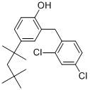 structure of CAS# 37693-01-9, Clofoctol;2-[(2,4-Dichlorophenyl)Methyl]-4-(1,1,3,3-Tetramethylbutyl)Phenol;2-(2,4-Dichlorobenzyl)-4-(1,1,3,3-Tetramethylbutyl)Phenol;Brn 2478182
