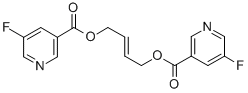 CAS#: 37744-21-1， [(E)-4-(5-Fluoropyridine-3-Carbonyl)Oxybut-2-Enyl] 5-Fluoropyridine-3-Carboxylate