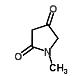 structure of CAS# 37772-91-1, 1-Methyl-2,4-Pyrrolidinedione