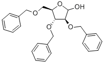 structure of CAS# 37776-25-3, 2,3,5-Tri-O-Benzyl-D-Arabinofuranose;2,3,5-TRI-O-BENZYL-(ALPHA)-D-ARABINOFURANOSE;2,3,5-Tri-O-Benzyl-D-Arabinofurannose;2,3,5-TRI-O-BENZYL-D-ARABINOFURANOSE