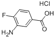 structure of CAS# 3799-24-4, 3-Amino-4-Fluorobenzoic Acid Hydrochloride;3-Amino-4-Fluoro-Benzoate;Zinc01715589