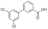 structure of CAS# 380228-57-9, 3',5'-Dichloro-Biphenyl-3-Carboxylic Acid;Zinc02581027