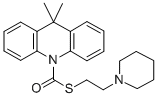 CAS 登录号：38025-48-8， S-(2-哌啶-1-基乙基)9,9-二甲基吖啶-10-硫代甲酸酯