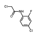 结构式 CAS# 380345-39-1, 2-氯-N-(4-氯-2-氟苯基)乙酰胺