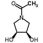 CAS#: 380357-17-5， 1-[(3R,4S)-3,4-Dihydroxy-1-Pyrrolidinyl]Ethanone
