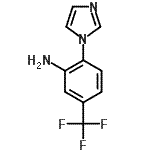structure of CAS# 380389-67-3, 2-(1H-Imidazol-1-Yl)-5-(Trifluoromethyl)Aniline;[2-(1H-imidazol-1-yl)-5-(trifluoromethyl)phenyl]amine;[2-(1H-im<wbr>idazol-1-<wbr>yl)-5-(tr<wbr>ifluorome<wbr>thyl)phen<wbr>yl]amine <wbr>hydrochlo<wbr>ride;2-(1H-Imidazol-1-yl)-5-(trifluoromethyl)aniline