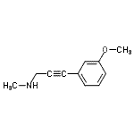 CAS#: 380429-14-1， 3-(3-Methoxyphenyl)-N-Methyl-2-Propyn-1-Amine