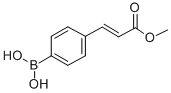 结构式 CAS# 380430-58-0, [4-(E-3-甲氧基-3-氧代-1-丙烯-1-基)苯基]硼酸