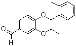 structure of CAS# 381680-28-0, 3-Ethoxy-4-[(2-Methylbenzyl)Oxy]Benzaldehyde;3-Ethoxy-4-[(2-methylbenzyl)oxy]benzaldehyde;3-ethoxy-4-[(2-methylphenyl)methoxy]benzaldehyde;MFCD02647955