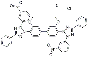 CAS#: 38184-50-8， 2-[2-Methoxy-4-[3-Methoxy-4-[3-(4-Nitrophenyl)-5-Phenyltetrazol-2-Ium-2-Yl]Phenyl]Phenyl]-3-(4-Nitrophenyl)-5-Phenyltetrazol-2-Ium Dichloride