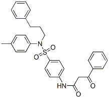 CAS#: 38219-91-9， N-[4-[(4-Methylphenyl)-(3-Phenylpropyl)Sulfamoyl]Phenyl]-3-Oxo-3-Phenylpropanamide