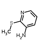 结构式 CAS# 38240-22-1, 2-(甲硫基)-3-吡啶胺