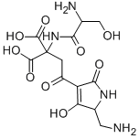 CAS#: 38249-71-7， 2-[(2-Amino-3-Hydroxypropanoyl)Amino]-2-[2-[5-(Aminomethyl)-2-Hydroxy-4-Oxo-1,5-Dihydropyrrol-3-Yl]-2-Oxoethyl]Propanedioic Acid