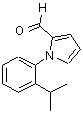 结构式 CAS# 383136-02-5, 1-(2-异丙基苯基)-1H-吡咯-2-甲醛