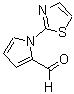 结构式 CAS# 383136-31-0, 1-(1,3-噻唑-2-基)-1H-吡咯-2-甲醛