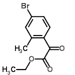 结构式 CAS# 383363-34-6, 乙基2-(4-溴-2-甲基-苯基)-2-氧代-乙酸酯