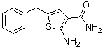 结构式 CAS# 383382-37-4, 2-氨基-5-苄基-3-噻吩甲酰胺