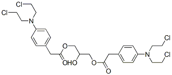 CAS#: 38358-06-4， [3-[2-[4-[Bis(2-Chloroethyl)Amino]Phenyl]Acetyl]Oxy-2-Hydroxypropyl] 2-[4-[Bis(2-Chloroethyl)Amino]Phenyl]Acetate