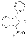 结构式 CAS# 38367-40-7, 2-氯-1-苯基-1H-吲哚-3-甲醛
