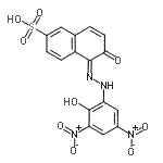 CAS#: 3838-30-0， (5Z)-5-[(2-Hydroxy-3,5-Dinitrophenyl)Hydrazono]-6-Oxo-5,6-Dihydro-2-Naphthalenesulfonic Acid