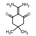 结构式 CAS# 384811-20-5, 2-(二氨基亚甲基)-5,5-二甲基-1,3-环己烷二酮