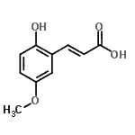 CAS#: 38489-78-0， (2E)-3-(2-Hydroxy-5-Methoxyphenyl)Acrylic Acid