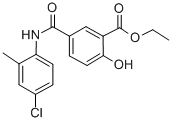 CAS#: 38507-94-7， Ethyl 5-[(4-Chloro-2-Methylphenyl)Carbamoyl]-2-Hydroxybenzoate
