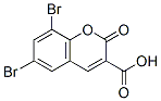 structure of CAS# 3855-87-6, 6,8-Dibromocoumarin-3-Carboxylic Acid;6,8-Dibromo-2-Oxo-Chromene-3-Carboxylate;6,8-Dibromo-2-Oxo-3-Chromenecarboxylate;6,8-Dibromo-2-Keto-Chromene-3-Carboxylate