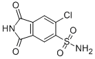 structure of CAS# 3861-99-2, 4-(Aminosulfonyl)-5-Chlorophthalimide;6-Chloro-1,3-Dioxo-Isoindoline-5-Sulfonamide;6-Chloro-1,3-Dioxo-5-Isoindolinesulfonamide;6-Chloro-1,3-Diketo-Isoindoline-5-Sulfonamide