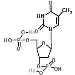 CAS 登录号：386229-77-2， 1-[2-脱氧-3,5-二-O-(羟基膦酸)呋喃戊糖基]-5-甲基-2,4(1H,3H)-嘧啶二酮二钠盐