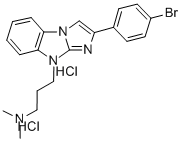 CAS 登录号：38652-53-8， 3-[2-(4-溴苯基)咪唑并[2,1-b]苯并咪唑-4-基]-N,N-二甲基丙烷-1-胺二盐酸盐