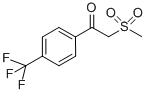 结构式 CAS# 386715-52-2, 2-(甲基磺酰基)-1-[4-(三氟甲基)苯基]乙酮