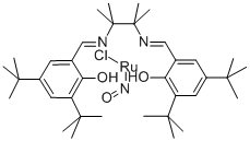 structure of CAS# 386761-71-3, Chloronitrosyl[N,N'-Bis(3,5-Di-Tert-Butylsalicylidene)-1,1,2,2-Tetramethylethylenediaminato]Ruthenium(IV);CHLORONITROSYL[N,N'-BIS(3,5-DI-TERT-BUTYLSALICYLIDENE)-1,1,2,2-TETRAMETHYLETHYLENEDIAMINATO]RUTHENIUM(IV);Chloronitrosyl[N,N'-Bis(3,5-Di-Tert-Butylsalicylidene)-1,1,2,2-Tetramethylethylenediaminato]Ruthenium(Iv)