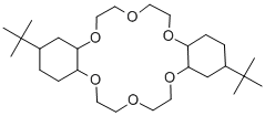 structure of CAS# 38723-98-7, 4,4'(5')-Di-Tert-Butyldicyclohexano-18-Crown-6;4,4'(5')-DI-T-BUTYLDICYCLO-HEXANO-18-CROWN-6