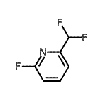 结构式 CAS# 387398-49-4, 2-(二氟甲基)-6-氟-吡啶