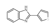 structure of CAS# 3878-21-5, 2-Thiophen-3-Yl-1H-Benzimidazole;2-(3-Thienyl)-1H-Benzimidazole;1H-Benzimidazole, 2-(3-Thienyl)-;2-(3-Thienyl)Benzimidazole