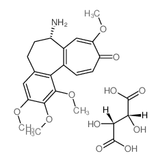 CAS#: 38838-25-4， (S)-7-amino-6,7-dihydro-1,2,3,9-tetramethoxy-Benzo[a]heptalen-10(5H)-one [R-(R*,R*)]-2,3-dihydroxybutanedioate (1:1)