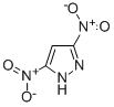 structure of CAS# 38858-89-8, 3,5-Dinitro-1H-Pyrazole;3,5-Dinitropyrazole;Zero/005625;Zinc04343199