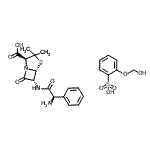 CAS#: 39050-96-9， (2S,5R,6R)-6-{[(2R)-2-Amino-2-Phenylacetyl]Amino}-3,3-Dimethyl-7-Oxo-4-Thia-1-Azabicyclo[3.2.0]Heptane-2-Carboxylic Acid - 2-(Hydroxymethoxy)Benzenesulfonic Acid (1:1)