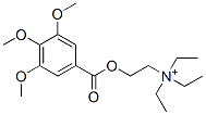 structure of CAS# 391-70-8, Troxonium tosilate;4-Methylbenzenesulfonate;Triethyl-[2-(2,3,4-Trimethoxybenzoyl)Oxyethyl]Ammonium;4-Methylbenzenesulfonate;Triethyl-[2-[Oxo-(2,3,4-Trimethoxyphenyl)Methoxy]Ethyl]Ammonium;4-Methylbenzenesulfonate;Triethyl-[2-(2,3,4-Trimethoxyphenyl)Carbonyloxyethyl]Azanium