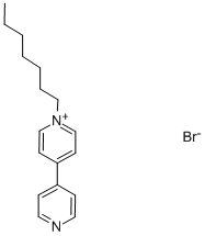structure of CAS# 39127-10-1, 1-Heptyl-4-(4-Pyridyl)Pyridinium Bromide