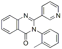 CAS 登录号：39142-69-3， 3-(2-甲基苯基)-2-吡啶-3-基喹唑啉-4-酮