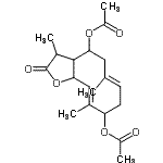 CAS#: 39262-27-6， (6E,10E)-3,6,10-Trimethyl-2-Oxo-2,3,3A,4,5,8,9,11A-Octahydrocyclodeca[b]Furan-4,9-Diyl Diacetate