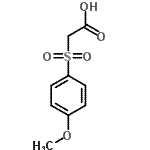 结构式 CAS# 3937-99-3, [(4-甲氧基苯基)磺酰基]乙酸