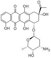 CAS#: 39472-31-6， (7S,9S)-9-Acetyl-7-[(4S,5S,6S)-4-Amino-5-Hydroxy-6-Methyloxan-2-Yl]Oxy-4,6,9,11-Tetrahydroxy-8,10-Dihydro-7H-Tetracene-5,12-Dione Hydrochloride