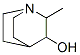 structure of CAS# 3952-61-2, 7-Methyl-1-Azabicyclo[2.2.2]Octan-8-Ol;2-Methylquinuclidin-3-Ol;2-Methyl-3-Quinuclidinol