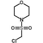 structure of CAS# 39542-27-3, 4-[(Chloromethyl)Sulfonyl]Morpholine;4-[(chloromethyl)sulfonyl]morpholine;4-Chloromethanesulfonyl-morpholine;chloro(morpholin-4-ylsulfonyl)methane