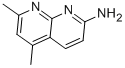 structure of CAS# 39565-07-6, 5,7-Dimethyl[1,8]Naphthyridin-2-Amine;(5,7-Dimethyl-1,8-Naphthyridin-2-Yl)Amine;Bas 09627561;1,8-Naphthyridin-2-Amine, 5,7-Dimethyl-